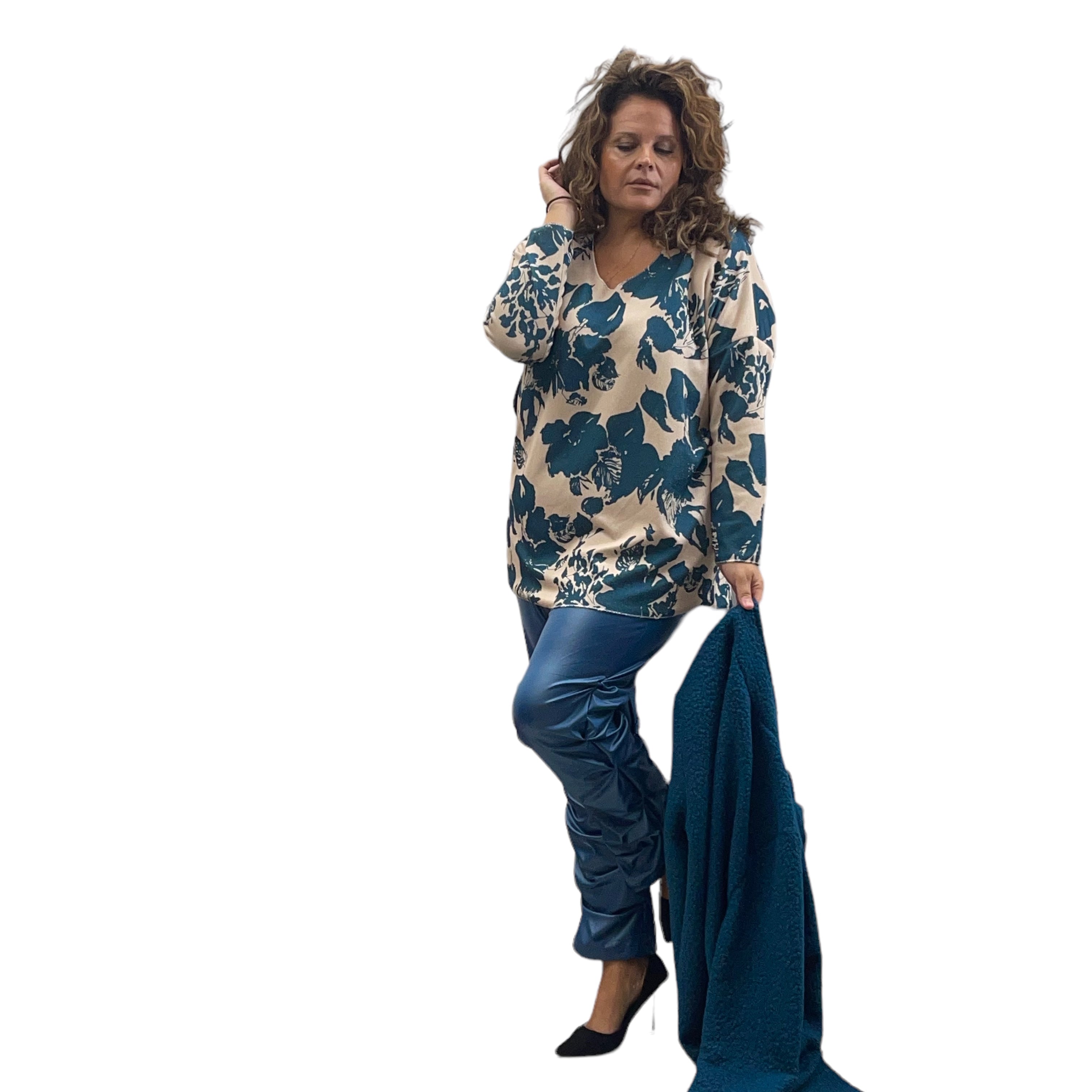 Magliettone fiore 0988