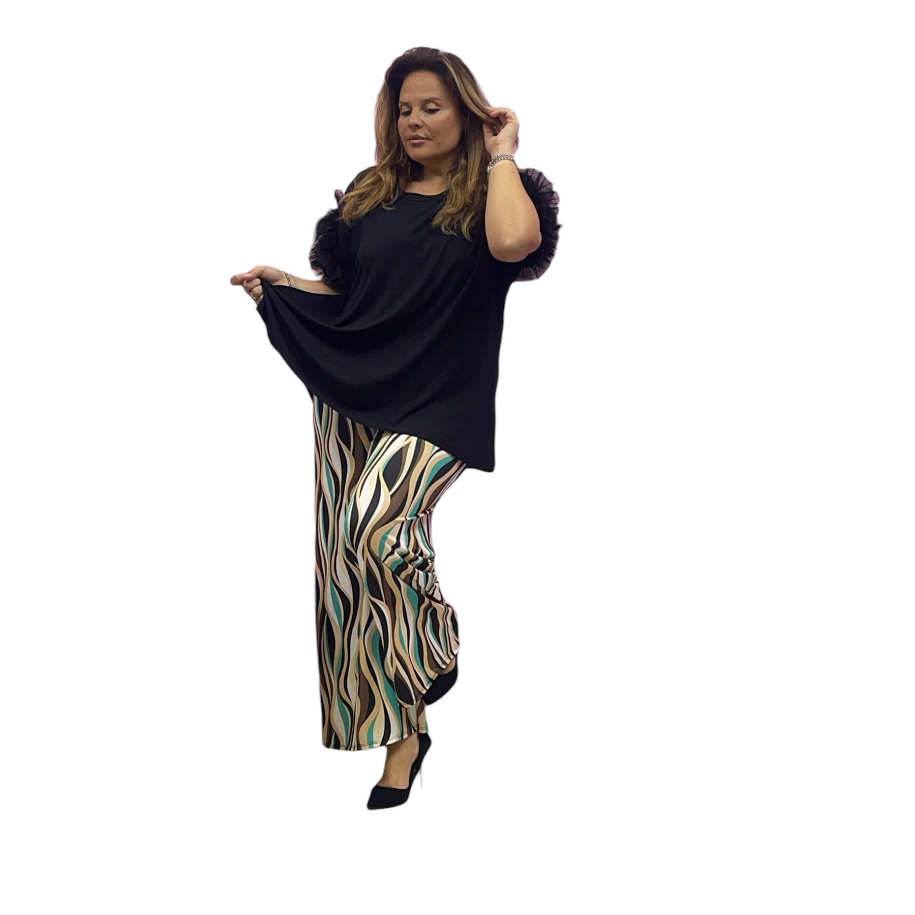 Pantaloni viola 7632