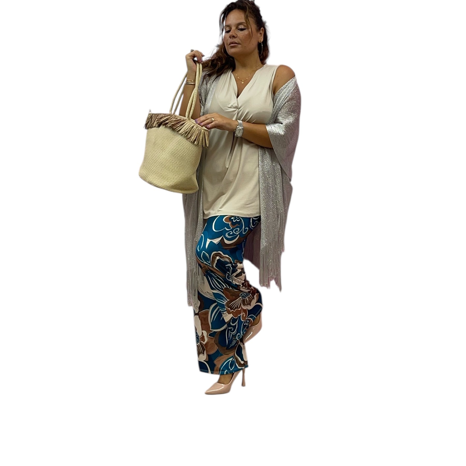 Pantaloni flores 0453