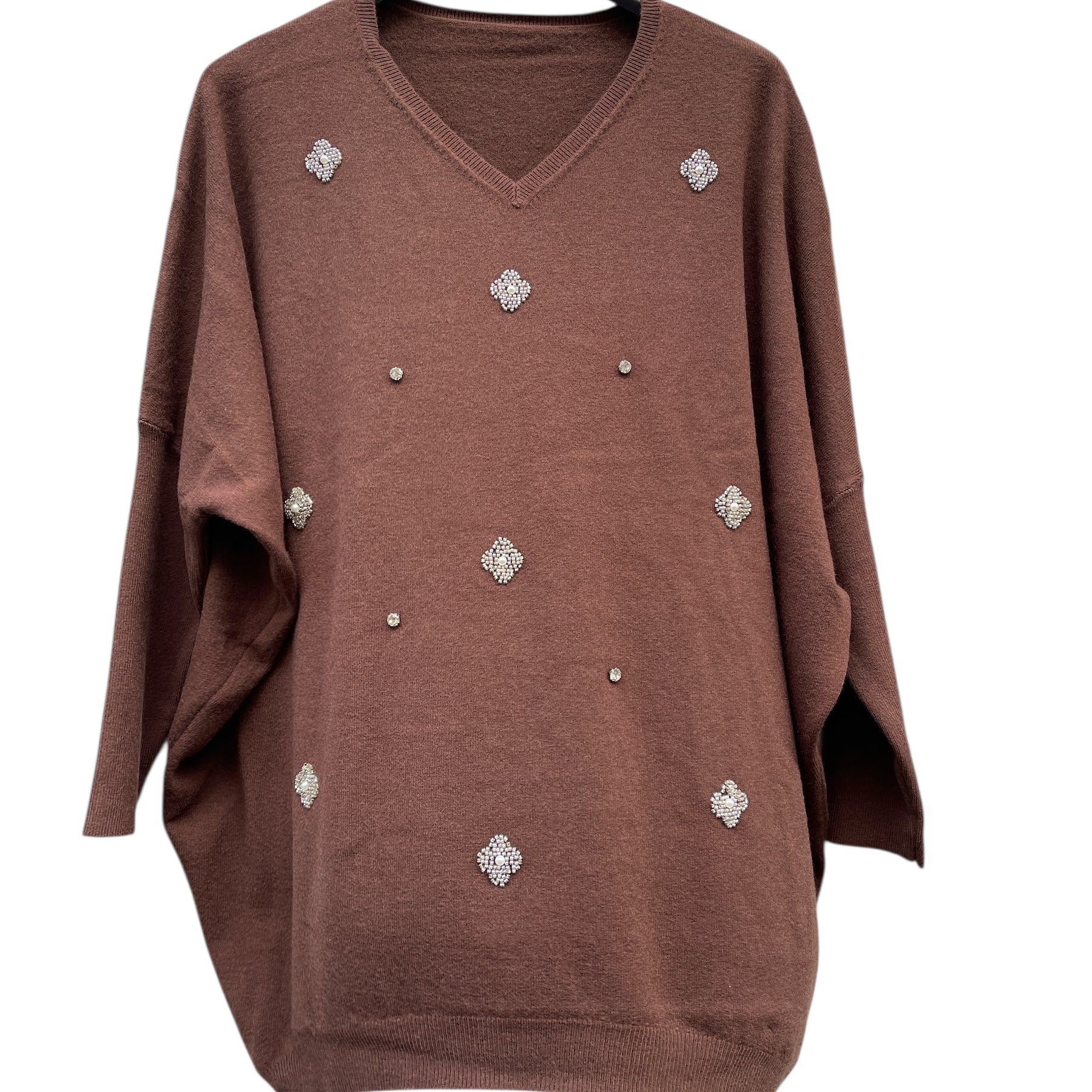 Magliettone strass 9076