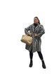 Checked coat 6913