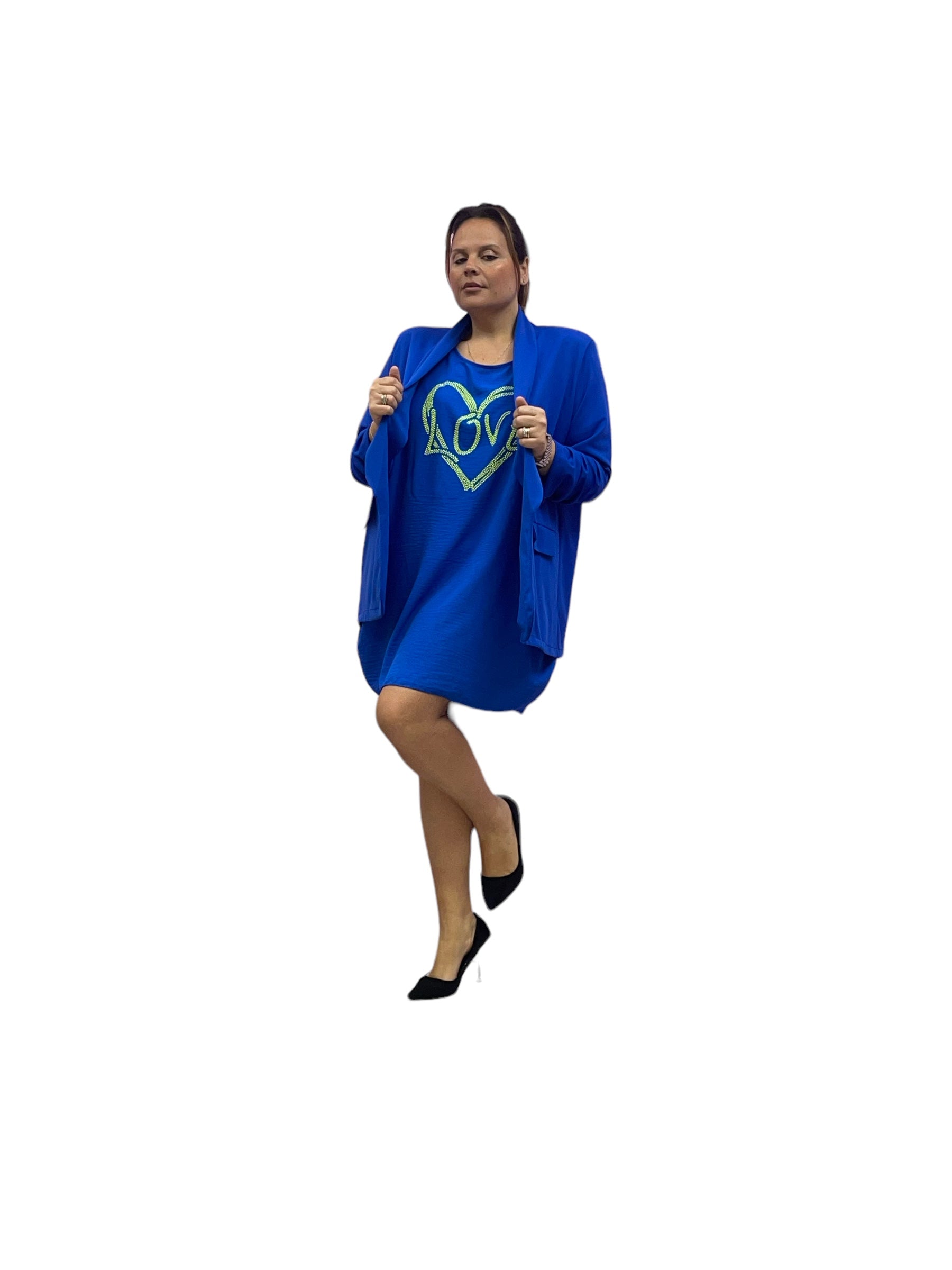 Tunic-length t-shirt waist 6512