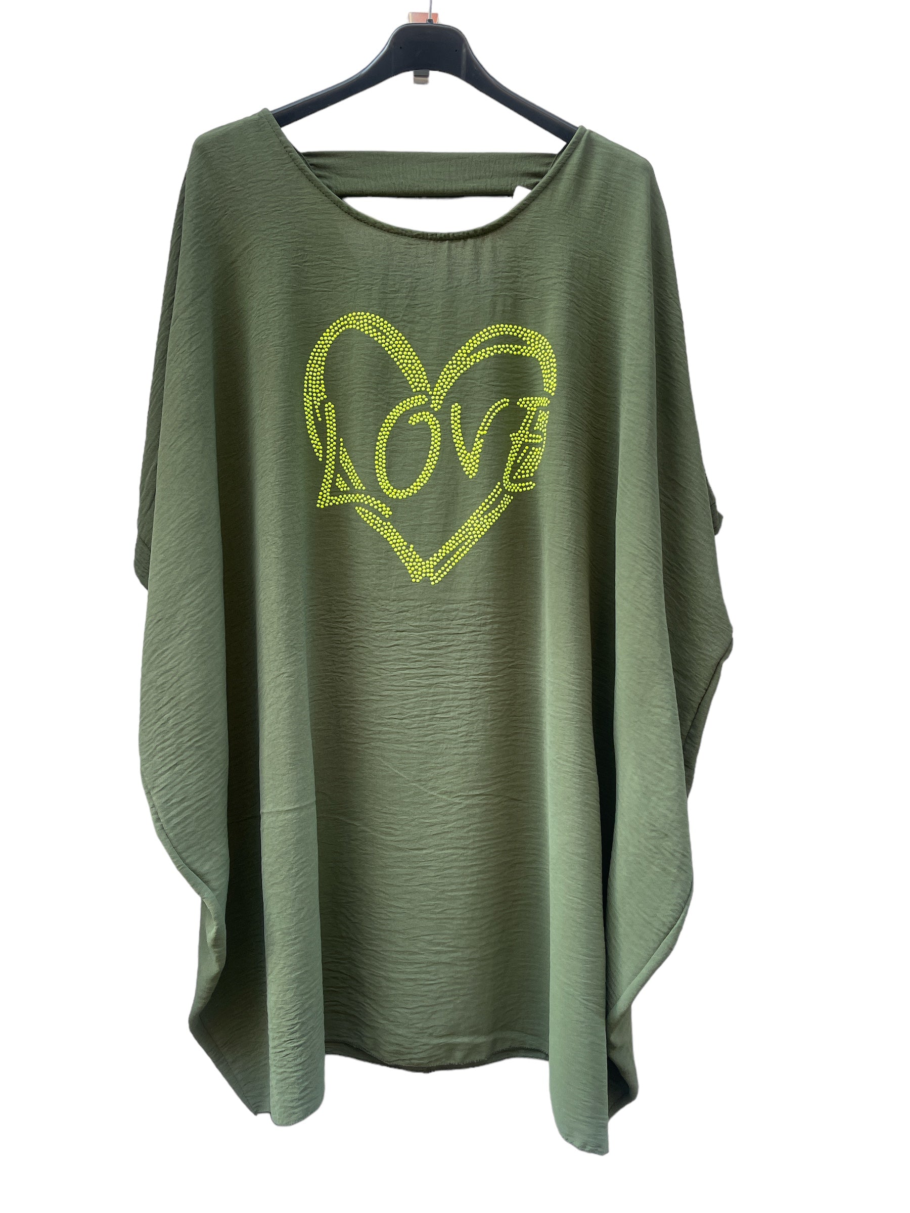 Tunic-length t-shirt waist 6512