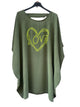 Tunic-length t-shirt waist 6512
