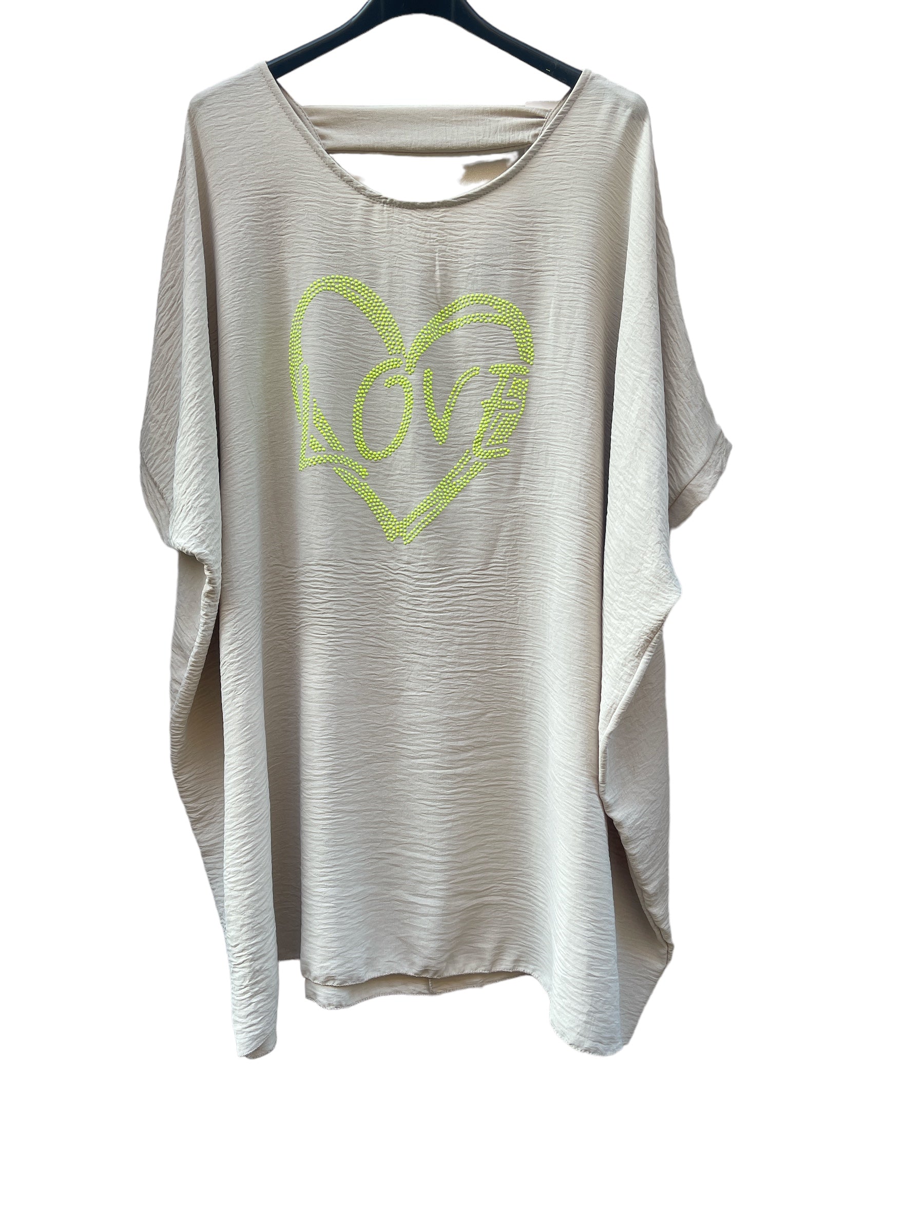 Tunic-length t-shirt waist 6512