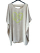 Tunic-length t-shirt waist 6512