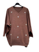 Rhinestone tunic 9076