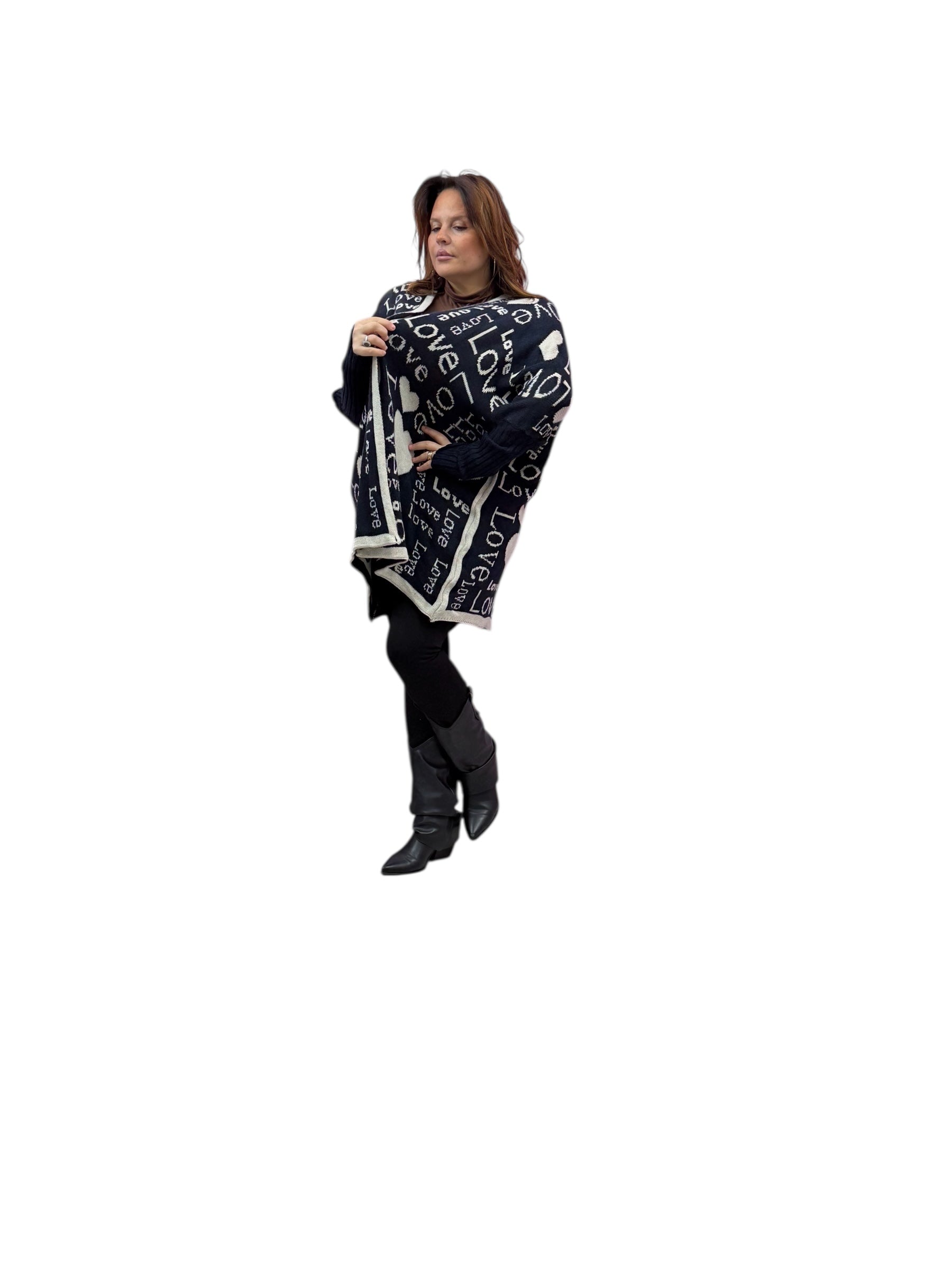 Cardigan hearts 6754
